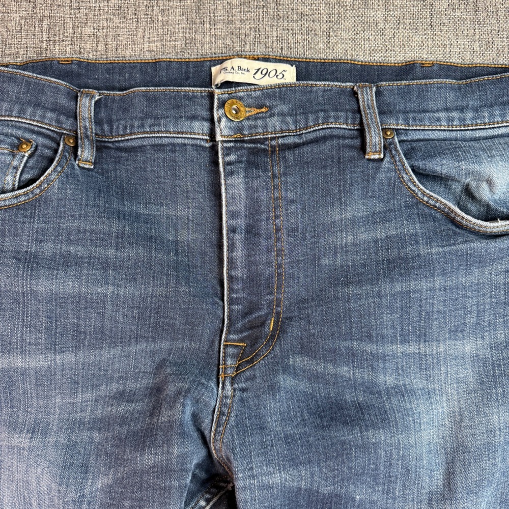 Mens Jos. A. Bank Jeans | Waist 44 | Blue 1905 Collection Straight Leg Denim - Picture 5 of 14